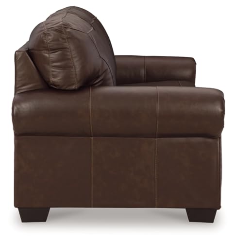 Signature Design by Ashley Colleton Classic Leather Match Sofa with Nailheads, Dark Brown Signature Design by Ashley