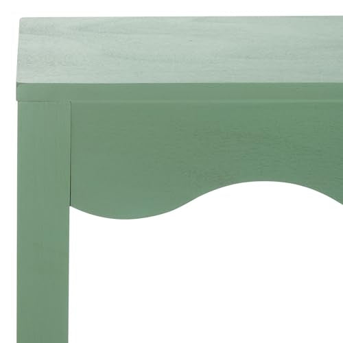 SAFAVIEH Home Collection Lilith Farmhouse French Country Sage Wavy Console Table for Entryway, Living Room, Foyer SAFAVIEH