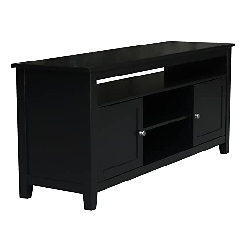 IC International Concepts Entertainment/TV Stand, Black IC International Concepts