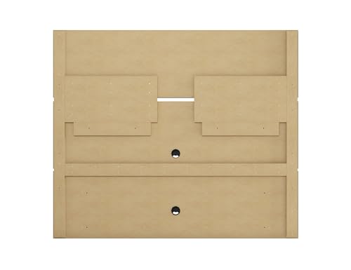 Manhattan Comfort Vernon 62" Floating Entertainment Center, Wall Mounted TV Stand for 55'' Television with Concealed & Open Storage, Hole for Cable Management, Rustic Brown and Black Manhattan Comfort