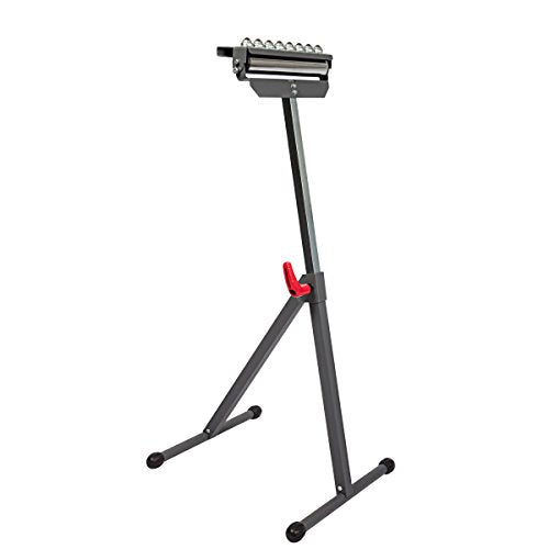 Protocol Equipment 3-in-1 Material Support Roller Stand, Can Convert Between Material Stop, Single Roller, or Multi-Ball Head, Powder-Coated Steel, 150-pound Capacity Steelman