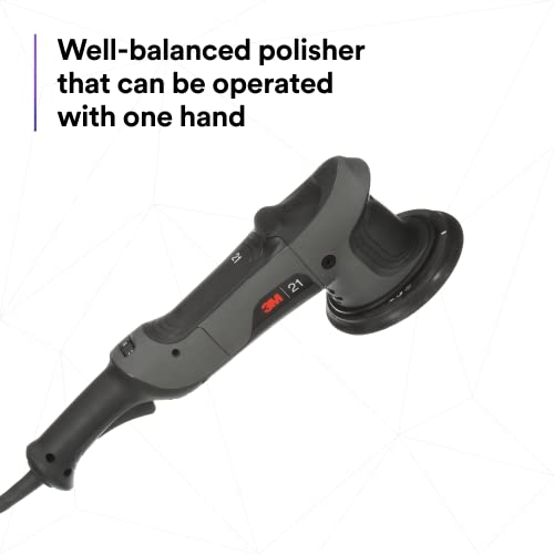 3M Perfect-It Random Orbital Polisher, 34101, 21mm, 120V/60Hz Variable Speed Control for Automotive Refinishing, Refining, Polishing 3M