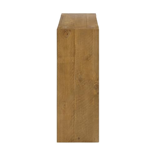 Alaterre Furniture Stockyard Solid Wood Console Table - 36 Inch Modern Farmhouse Small Entryway Table - Easy Assembly Living Room Furniture for Behind the Couch, Entryway, or Hallway (Light Oak) Alaterre Furniture