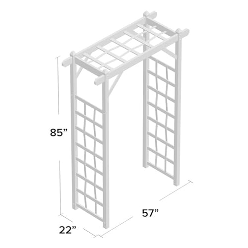 Dura-Trel 11199 Elmwood Arbor, White DuraTrel