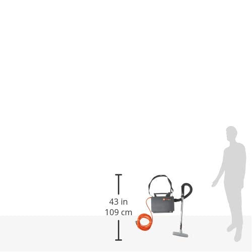 Hoover Commercial PORTAPOWER Lightweight Canister Vacuum Cleaner with Attachments, Portable Carriable Handheld Small Professional Grade Bagged, 8 Pounds, CH30000, Black Hoover