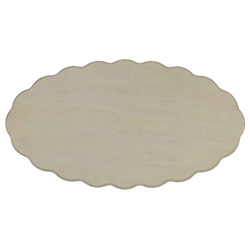Acme Fordon Oval Coffee Table in Antique White Acme