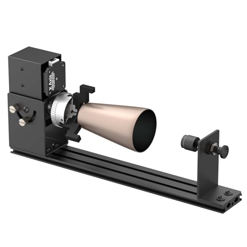 Gluwphy Laser Rotary Roller for Gluwphy Laser Machine,Laser Engraver Y-axis Rotary Module Engraving Module for Engraving Cylindrical Objects Cans 360°, Wine Glass, Tumbler, Ring Gluwphy