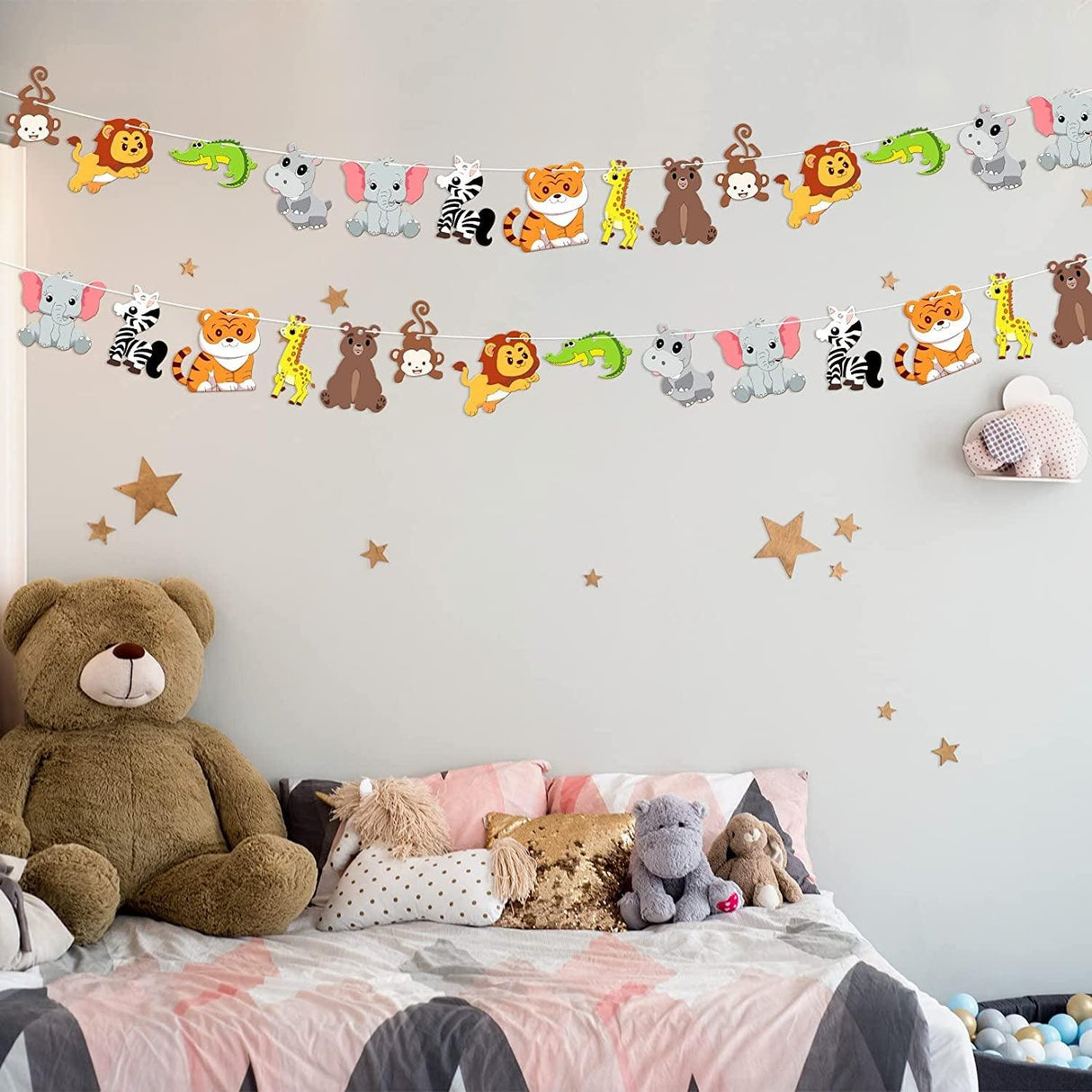 36 Pack Unfinished Wood Animal Jungle Cutouts Jungle Animal Crafts Jungle Animal Wooden Shapes Crocodile Lion Monkey Elephant Tiger Giraffe WoodArtSupply