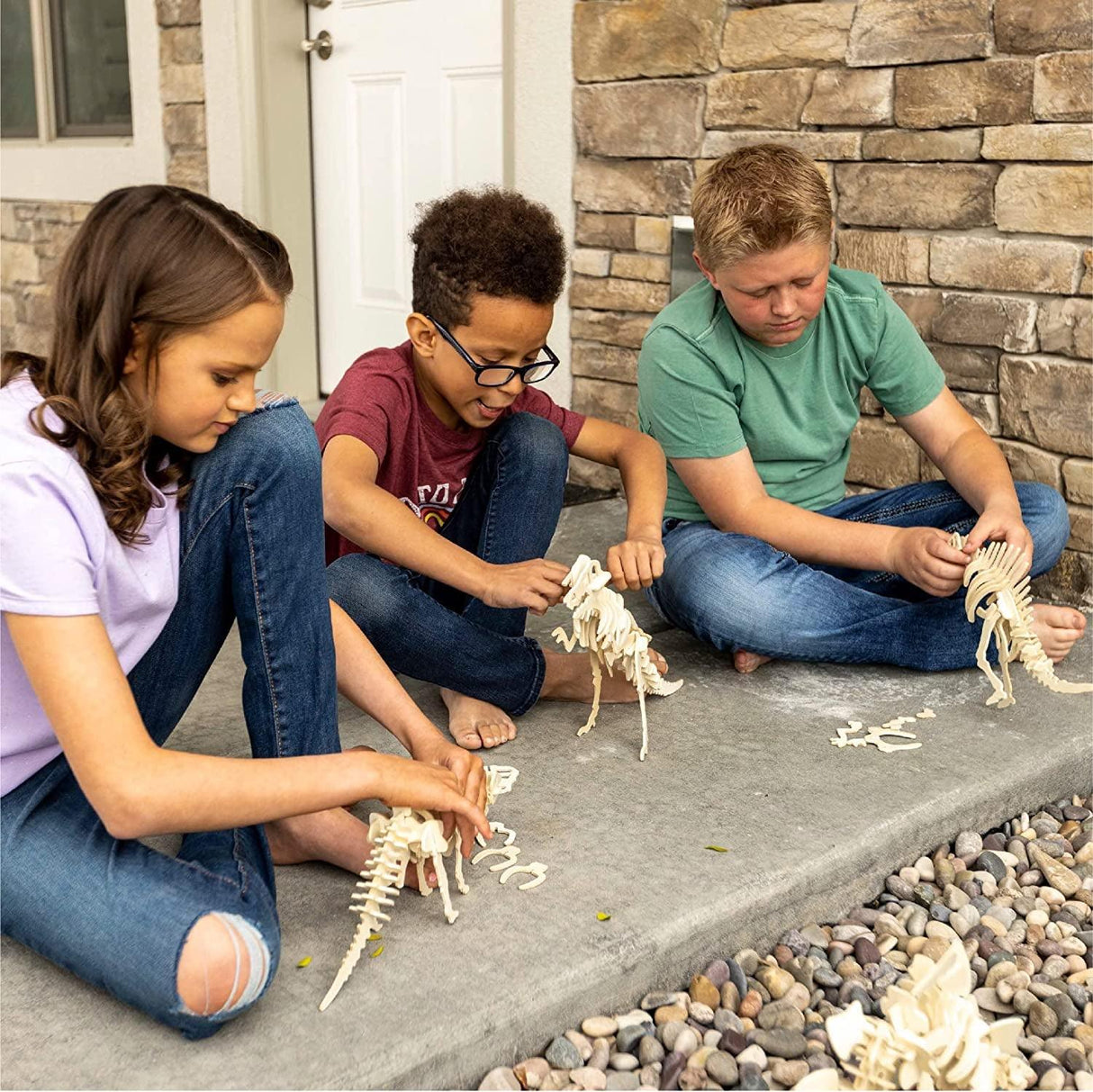 3D Wooden Dinosaur Puzzle Kit - Build 6 Unique Dino Models for Kids WoodArtSupply