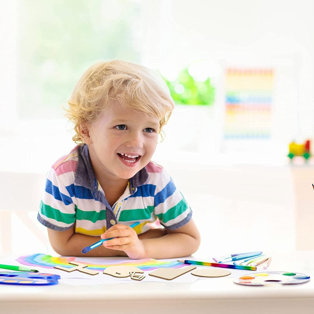 40 Pieces Football Theme Unfinished Wood Football Helmet Shaped Wood Slices Wooden Sports Cutout Football WoodArtSupply