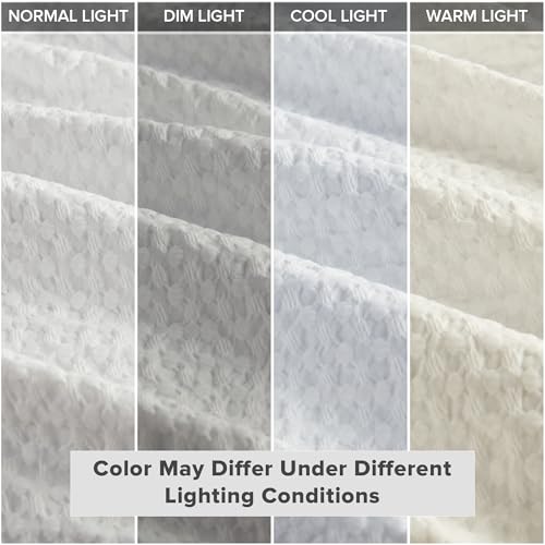 Comfort Spaces White Twin Duvet Cover Set - 2 Pieces Breathable Dotted Weave Texture Duvet Sets, Modern Farmhouse Boho Duvet Cover & Sham, All Season Twin Bed Set, Twin/Twin XL White Comfort Spaces