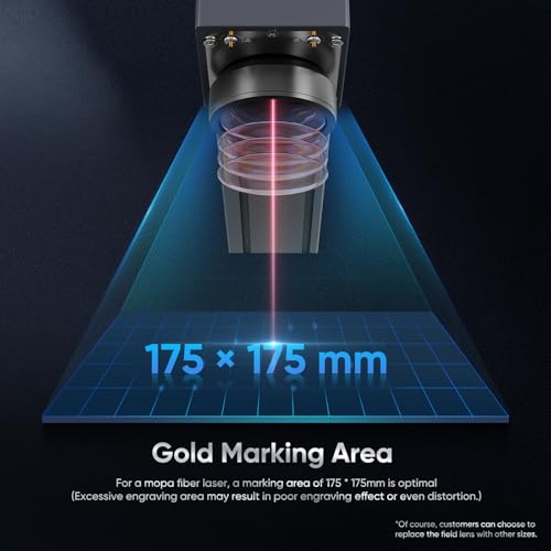 Monport 30W JPT & MOPA Fiber Laser Engraver With 3D & Deep Engraving,6.9"x6.9" Work Area 10,000mm/s Laser Marking Machine for Metal Color Marking BSLcad Included With Rotary Axis Monport