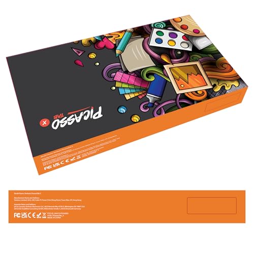 PicassoTab X Drawing Tablet • No Computer Needed • Drawing Apps & Tutorials • 4 Bonus Items • Stylus Pen • Portable • Standalone • 10 Inch Screen • Best Gift for Beginner Digital Graphic Artist • PCX Simbans