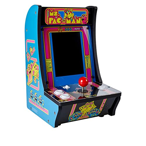 Arcade 1Up Arcade1Up 5-Game Micro Player Mini Arcade Machine: Ms. Pac-Man Video Game – Fully Playable Electronic Games - Color Display – Speaker – Volume Button ARCADE1UP