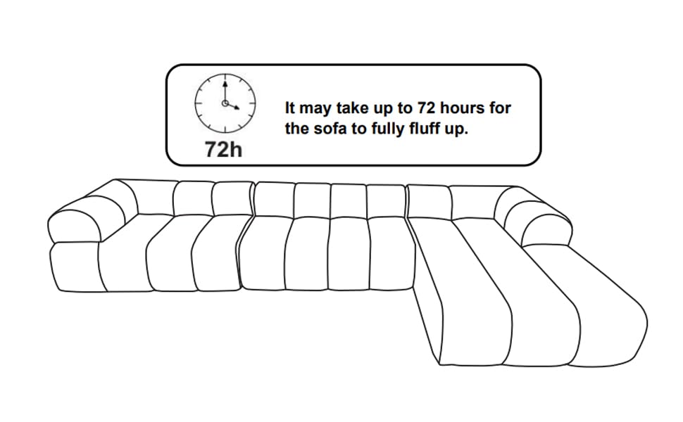 Christopher Knight Home Mania 122" Modular L-Shape Sofa Couch with Chaise Lounge, Modern Sectional Sofa Set for Living Room, Boucle Fabric Upholstered Cloud Couch with Deep Seat, Gray Christopher Knight Home