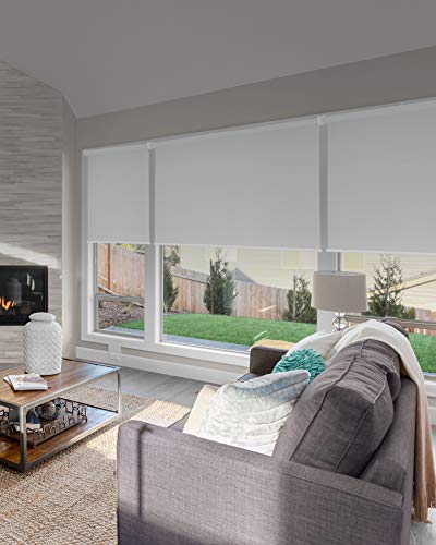 CHICOLOGY Roller Window Shades , Window Blinds , Window Shades for Home , Roller Shades , Window Treatments , Window Blinds Cordless , Door Blinds , Byssus White (Blackout), 30"W X 72"H CHICOLOGY