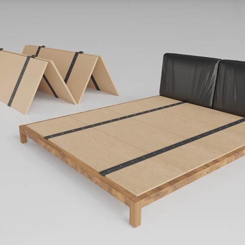 Treaton, Folding Bunkie Board – Low-Profile 79″ x 58″ Mattress Support Platform for Daybeds, Bunk Beds, Futons & Metal/Wood Frames – Prevents Sagging, Easy to Install & Store Treaton