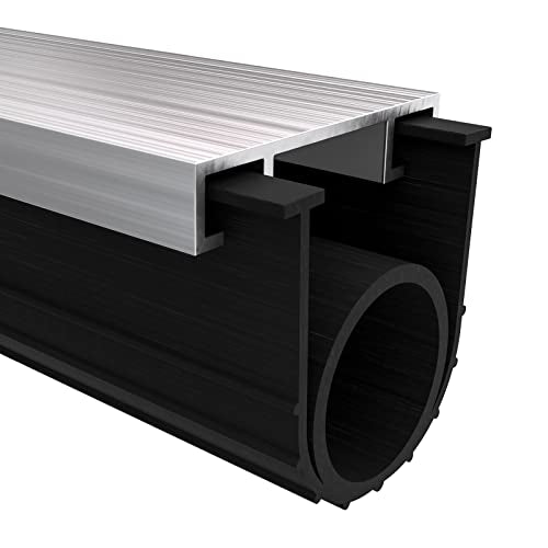 Ginchain Garage Door Seals Bottom Rubber Weather Stripping Kit with 5/16" T-Ends Seal Strip Replacement, Universal U+O Ring Weatherproof Threshold Buffering Sealing Rubber(16Ft) Ginchain