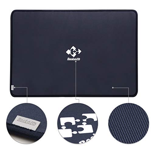 Becko US Jigsaw Puzzle Board Portable Puzzle Mat for Puzzles Storage Saver, Non-Slip Surface, Up to 1000 Pieces (Black) Becko US