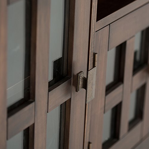 SIMPLIHOME Artisan SOLID WOOD 72 Inch Wide Transitional TV Media Stand in Natural Aged Brown for TVs up to 80 Inch, For the Living Room and Entertainment Center SIMPLIHOME