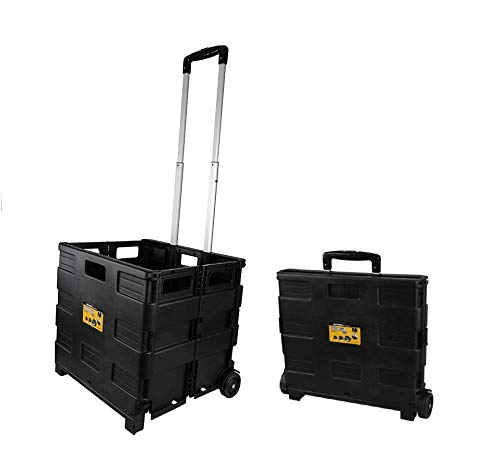 Olympia Tools 85-010 Grand Pack-N-Roll Portable Tools Carrier with Telescopic Handle, 80 Lb. Load Capacity, Black Olympia Tools