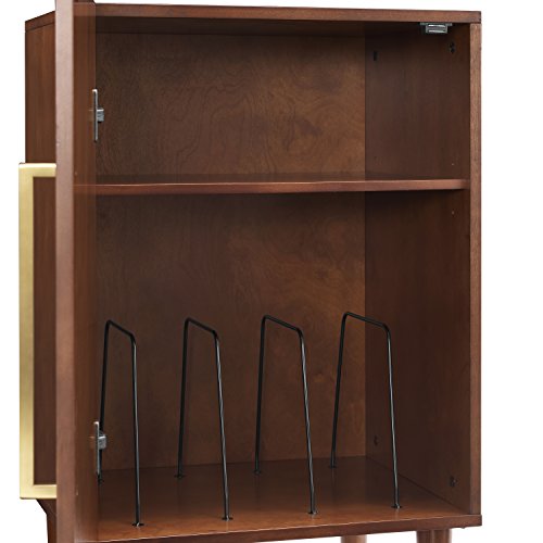 Crosley Furniture Everett Record Player Stand with Storage for Vinyl Records, Mahogany Crosley