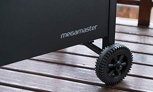 Megamaster 3-Burner Propane Gas Grill with Folding Side Tables, 30,000BTUs, 429.81 sq. in. Cooking Space, Stainless Steel Control Panel, Outdoor Kitchen Grill for BBQs, Patios, and More - 720-0988EA Megamaster