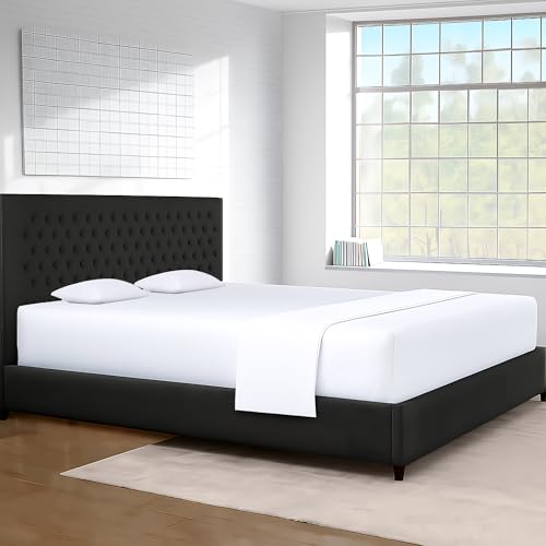 SGI bedding 96"x96" 4 Pc Vermont King Sheet Set 1000 Thread Count 100% Egyptian Cotton - Deep Pocket 15" Ultra Soft, Breathable, Hotel Quality Sheets, Oversized Bed Sheets, White SGI bedding