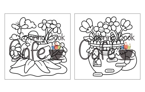 Cozy Spring: Cute Coloring Book for Adults & Teens with Easy and Bold Spring Inspired Designs (Bold and Easy Coloring Books) WoodArtSupply