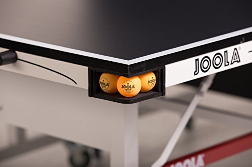 JOOLA Rally TL Professional MDF Indoor Ping Pong Table w/ Quick Clamp Table Tennis Net & Post Set - 10 Minute Easy Assembly - Corner Ball Holders - Tournament Quality - Includes Playback Mode JOOLA