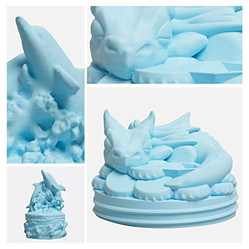 Matte PLA Filament 1.75mm Light Blue, PLA 3D Printer Filament, 1kg Spool (2.2lbs) PLA Filament, Fit Most FDM 3D Printer 3DHoJor