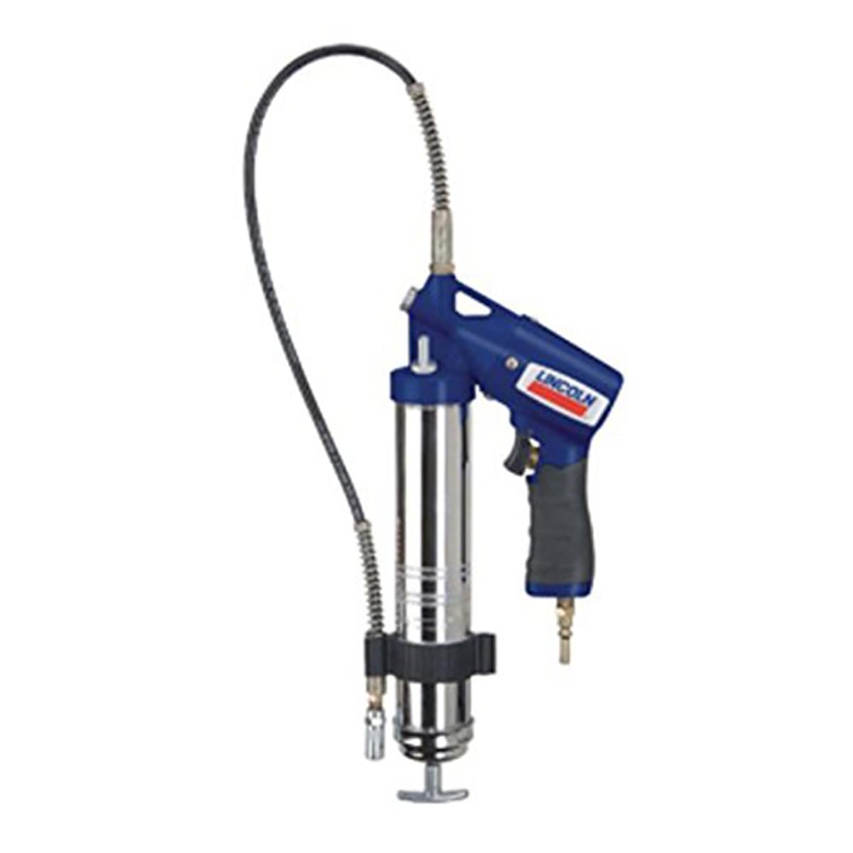 Lincoln 1162 Pneumatic Grease Gun with 30" High-Pressure Hose and Coupler, Variable Speed Trigger, 6,000 PSI, Fully Automatic, Continuous Operation, Combination Filler Coupler Air Bleeder Valve Lincoln
