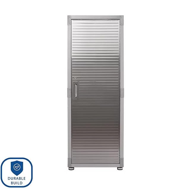 Heavy Duty Metal Storage Cabinet, Tall Garage Locker with Lock (24" W x 18" D x 66" H) Generic