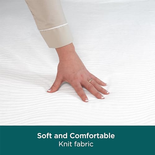 AllerEase CleanBoost Plush Knit Mattress Protector Waterproof Particle Barrier Temperature Balancing Soft Plush Comfort Machine Washable Fitted Cover with Elastic Anchor Bands Mattress Cover, Full Aller-Ease
