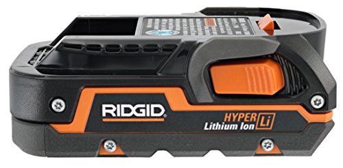 Ridgid Genuine OEM AC840085 1.5 Amp Hour 18V Compact Lithium Ion Power Tool Battery with Onboard Fuel Gauge and Flat Standing Base RIDGID