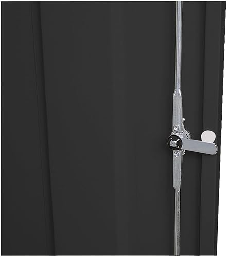 Sandusky Lee CA41361872-09 Classic Garage Storage Cabinet, Steel Utility Cabinet with Adjustable Shelves, 72"H, Black Sandusky