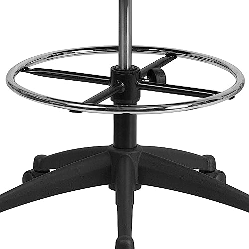 Flash Furniture Kelista Mid-Back Swivel Office Chair with Adjustable Seat Height, Ergonomic Mesh Desk Chair with Flip-Up Armrests, Black Flash Furniture