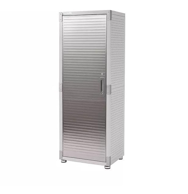 Heavy Duty Metal Storage Cabinet, Tall Garage Locker with Lock (24" W x 18" D x 66" H) Generic