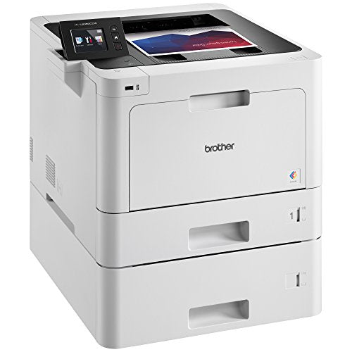 Brother Printer HLL8360CDWT Business Color Laser Printer with Duplex Printing, Wireless Networking and Dual Trays, White Brother