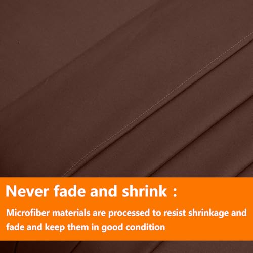 TAIMIT Brown Twin Size Comforter Set - 5 Pieces, Bed in a Bag Bedding Sets with All Season Soft Quilted Warm Fluffy Reversible Comforter,Flat Sheet,Fitted Sheet,1 Pillow Shams,1 Pillowcases TAIMIT