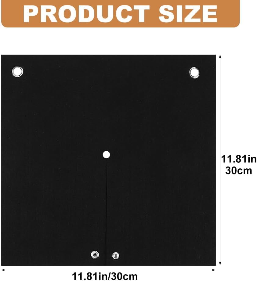 2 Packs Welding Blanket Fireproof, Opening Shape Welding Mat, Heat Resistant Solder Blanket Up To 1800°F, Flame Retardant Carbon Felt Heat Shield Mat for Solder Plumbers HVAC Torch Protector HEHIPLE