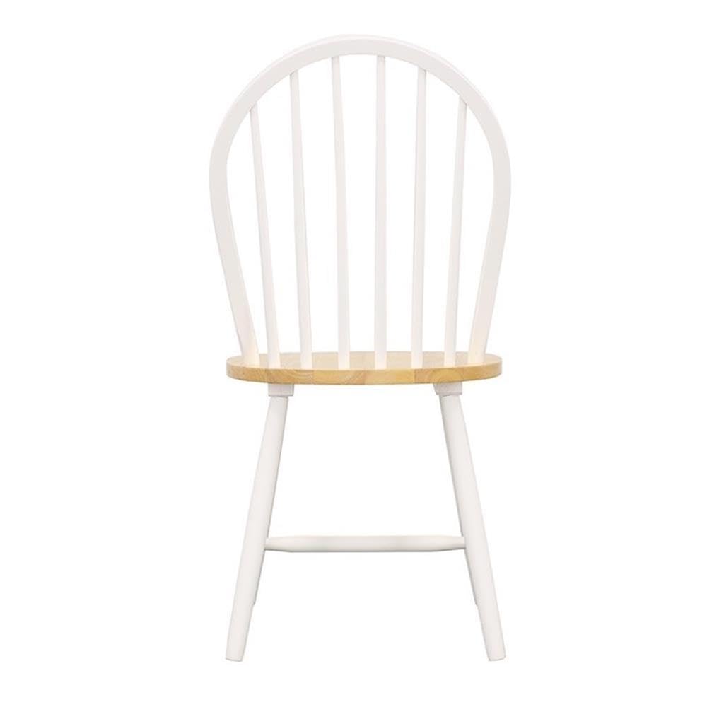 COASTER Hesperia Windsor Dining Side Chairs Natural Brown and White (Set of 4) Coaster Home Furnishings