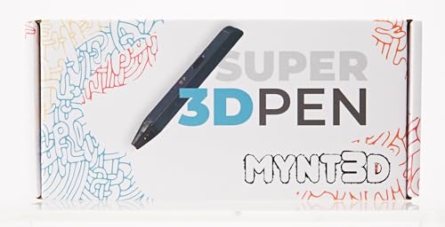 MYNT3D Super 3D Pen, 1.75mm ABS and PLA Compatible 3D Printing Pen MYNT3D