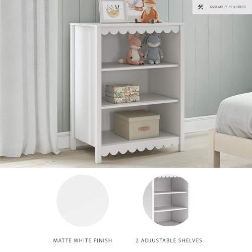 Signature Design by Ashley Hallityn Modern Freestanding 3-Tier Bookcase with 2 Adjustable Shelves, White Signature Design by Ashley