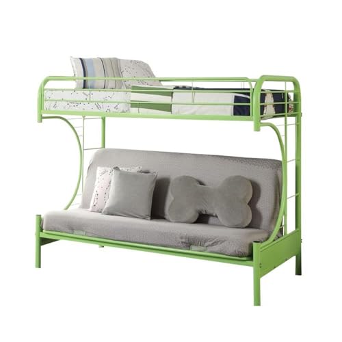 Acme Furniture Eclipse Twin Over Full Futon Bunk Bed in Green Acme
