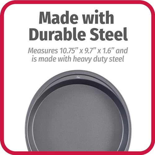 GoodCook Everyday Nonstick Steel Round Cake Pan, 9", Gray GoodCook