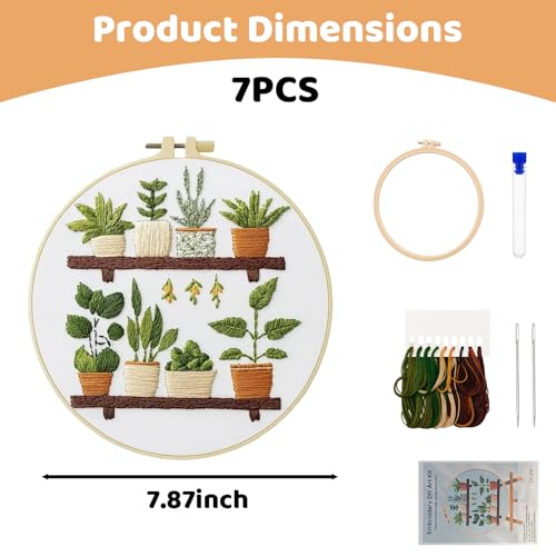 CZFSWT Embroidery Kit for Beginners, Needlepoint Kits for Beginners, Cross Stitch Kits for Beginners Suitable for Embroidery Beginners, Handicraft Enthusiasts