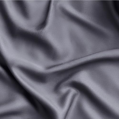 Bedsure King Size Sheets Set, Cooling Sheets for Hot Sleepers, Rayon Derived from Bamboo, Breathable & Soft, Deep Pocket Up to 16 Inches, Hotel Luxury Silky Bedding, Dark Grey Bedsure