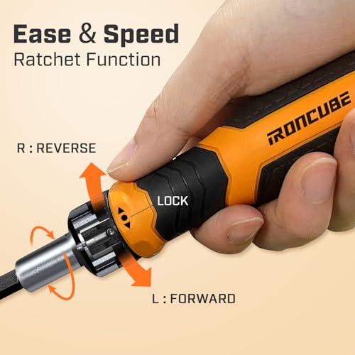 IRONCUBE Ratcheting Screwdriver Set: 56-Piece Magnetic Multi Bits Tool Kit with Case ironcube