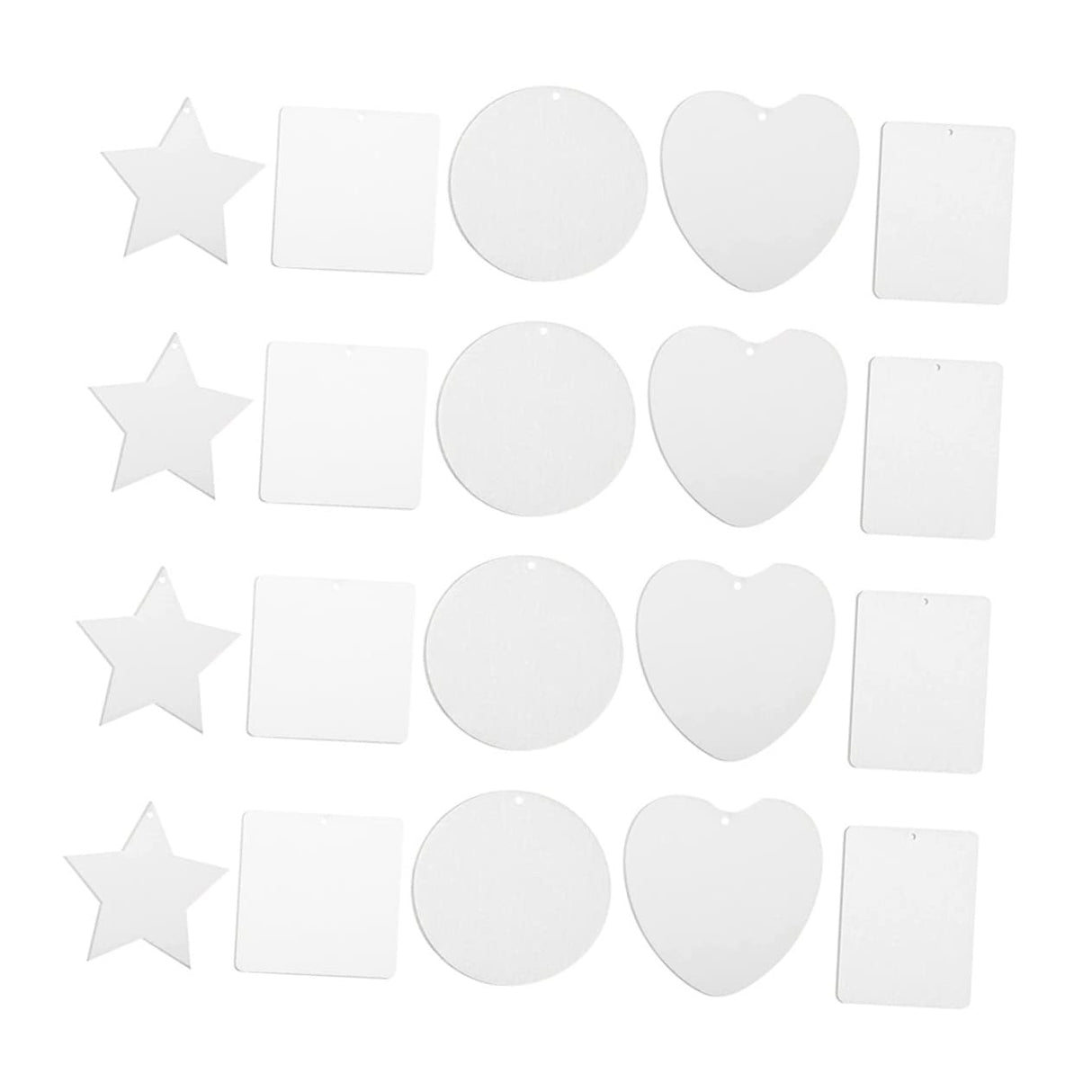 Tofficu 40 Pcs Sublimation Air Hanging Board for Home Scented Hanging Blanks DIY Heat Sublimation DIY Sublimation Blank Air Freshener White Felt Fragrance Car Tofficu